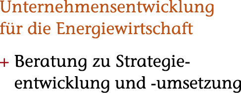 unternehmensentwicklung für die energiewirtschaft beratung zu strategieentwicklung und -umsetzung